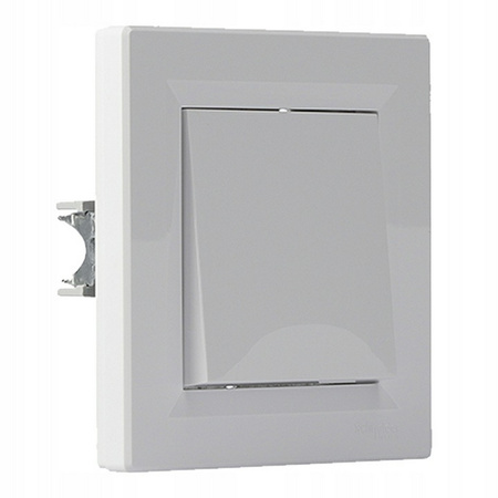 Single Cross Light Switch s rámem. zapuštěná montáž SCHNEIDER ASFORA