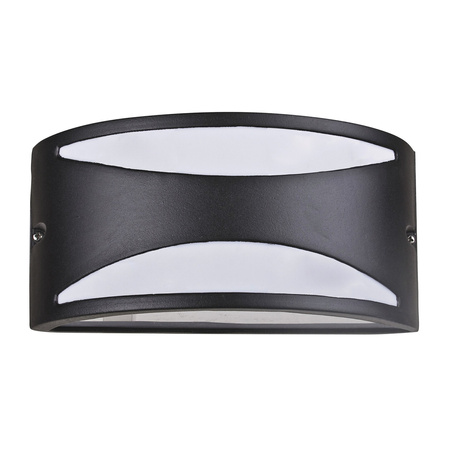 Zahradní lampa LED nástěnná lampa MANHATTAN E27 IP54 půlkruhová bílá a černá RABALUX