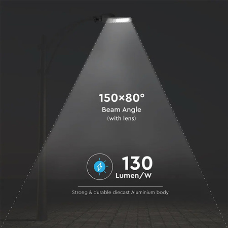 Pouliční lampa LED 120W 4000K CLASS II + III-M Typ SAMSUNG CHIP VT-120ST V-TAC