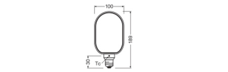Dekorativní LED žárovka G100 Sphere E27 4W = 22W 220lm 1800K teplá bílá 330° Filament Dimmable Vintage 1906 Osram