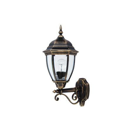 Zahradní lampa LED nástěnná lampa TORONTO E27 IP44 Lucerna pro Top Antique Gold RABALUX