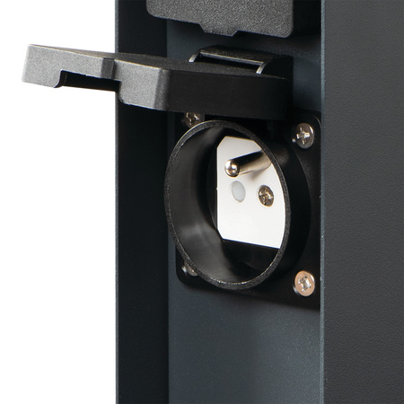 Zahradní sloupky se dvěma zásuvkami 230V 16A IP44 nerez antracit DASTO KANLUX