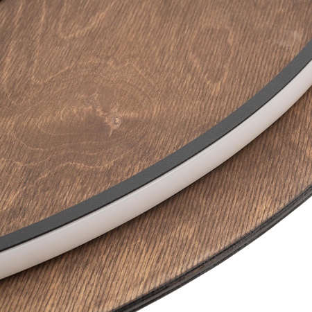 Nástěnné svítidlo LED 22W 400lm 3000K teplá hnědá Skandinávský RING TIMBER LED XXL 11178 Nowodvorski