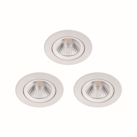 3x LED SPARKLE 5,5W 2700K stmívatelné LED svítidlo pro zapuštěnou montáž Kulatá bílá PHILIPS