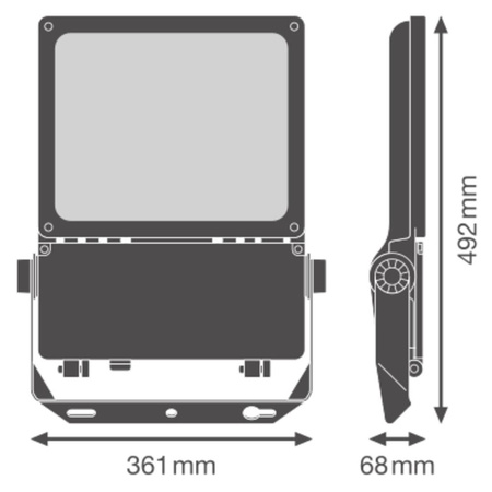 LED reflektor Venkovní reflektor Stmívatelný 130W 20800lm 4000K IP66 Bílý reflektor Ledvance