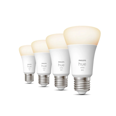4x LED žárovka E27 A60 9W = 60W 800 lm 2700K teplá bílá chytrá Bluetooth ZigBee White Philips Hue