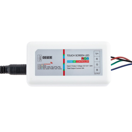 RGB LED páskový ovladač 216W PŘIJÍMAČ + RF 2.4GHz dotykové dálkové ovládání