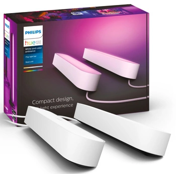 Philips HUE Play Set dvou bílých stolních lamp + napájecí adaptér 78202/1E/7