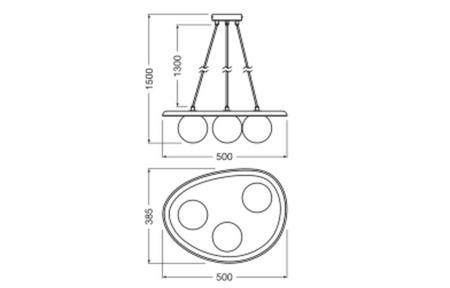 Dekorativní závěsné stropní svítidlo G9 White Decor Ledvance