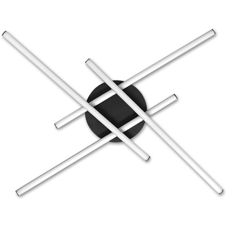 Geometrické stropní svítidlo PLAFON LED lustr MODENA GRANDO 34W 4000K černá