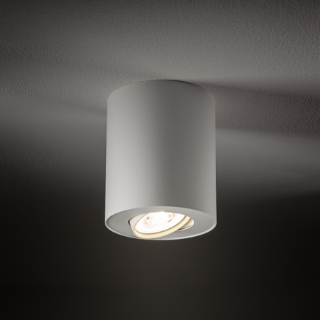 SET 8895 Nowodvorski White GU10 Spot Tuba Moderní stropní svítidlo pro povrchovou montáž