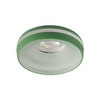 Kruhové zelené stropní bodové svítidlo LED GU5.3 GU10 Eliceo Kanlux pro zápustnou montáž