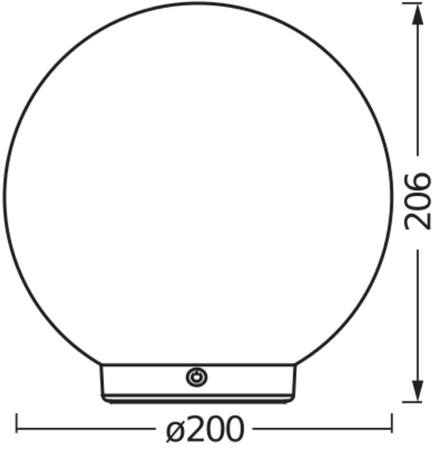 Inteligentní vnitřní světelná koule 3,5 W 200 lm RGB CCT USB stmívatelná bílá SMART+ WiFi Magic Ledvance