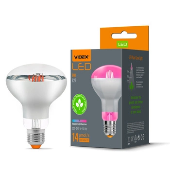 LED žárovka E27 R80 Reflektor 9W lm 1200K Warm 120° FILAMENT Videx