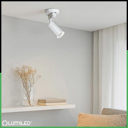 LUMILED HUMA RAIL KIT WHITE + SAGI RAIL SPOTLIGHT WHITE