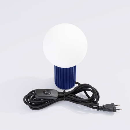Stolní stolní lampa G9 Round Navy Blue Modern Matte Halo Sollux