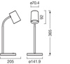 Stolní lampa Standing GU10 Black USB-C Office Line Ledvance