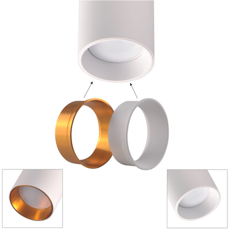 Sada přípojnic 1-fázová lišta + 3x reflektor GU10 bílý MARIBEL Sanico Goldlux