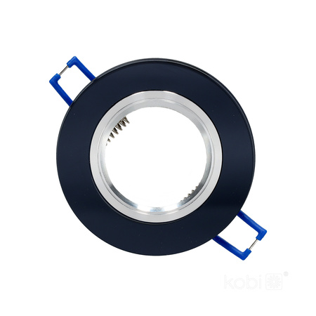 Zapuštěné halogenové bodové svítidlo GU10 černé kulaté Kobi