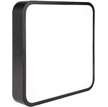 Stropní LED nástěnné svítidlo čtvercové svítidlo 3300 lm 40W 4000K IP22 černá