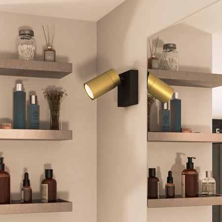 Nástěnné svítidlo GU10 IP44 Měděno-černé Kosipo Philips