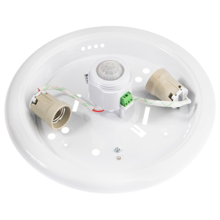 2x E27 Plafon LED Stropní svítidlo, snímač pohybu a soumraku DALLAS LUMILED