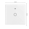 Jediný bílý Wi-Fi LED TOUCH skleněný vypínač