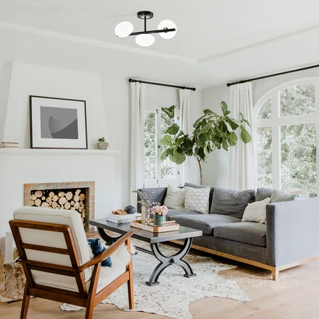 Dekorativní stropní svítidlo G9 Black Gold Elegance Kobi