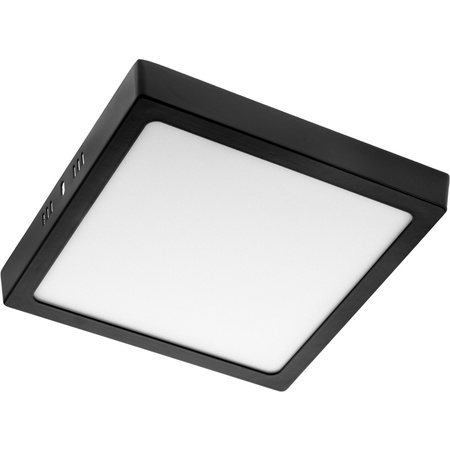 Přisazené stropní svítidlo LED panel 18W 4000K Černý čtverec Proma LVT