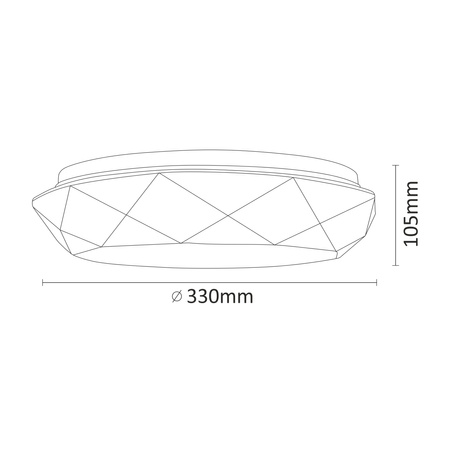 Stropní svítidlo LED Galaxy Lamp 17W 1300lm 4000K 32cm GOLDLUX (Polux)