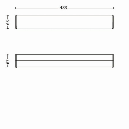 LED 7,5W 560lm 2700K chrom Zrcadlová lampa Philips