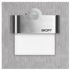 LED schodišťové svítidlo 2.4W 3000K 230V IP20 Inox TANGO se snímačem pohybu Skoff