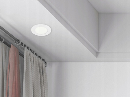 LED panel Stropní svítidlo 6W 480lm 6500K Studené zapuštěné kulaté bílé Proma Masterled