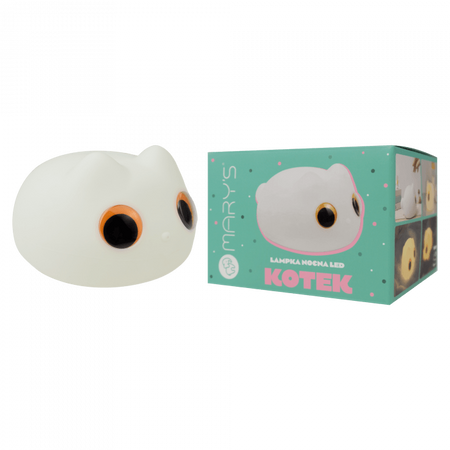 Dětské LED noční světlo 0,2W 3200K teplé dobíjecí 800mAh bílé MARY'S CAT LIGHT