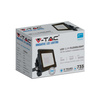 Reflektor LED 10W 735lm 6400K IP65 černý s čipem Samsung VT-118 V-TAC