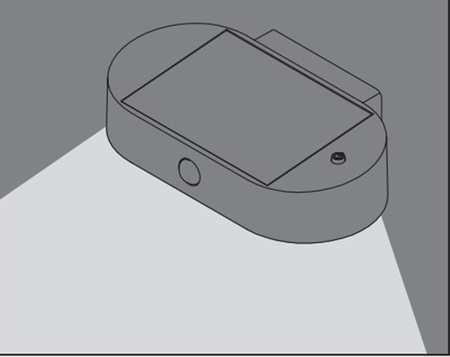 Nástěnné svítidlo fasádní nástěnné svítidlo 4W 3000K ENDURA Style Solar Oval S Wall Sensor LEDVANCE