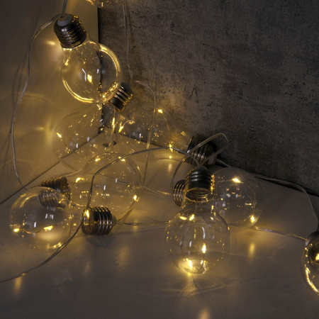 Bateriová LED zahradní girlanda 2.1M. napájená 2 x AA bateriemi SMOLDER GOLDLUX (Polux)