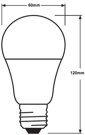 LED žárovka E27 A60 6W = 40W 470lm 2700K teplá bílá 240° OSRAM Star Dusk Sensor
