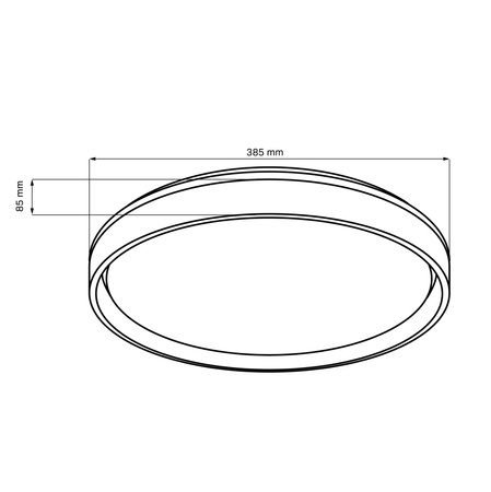 Plafond LED stropní svítidlo 48W 5200lm CCT 120° bílá IP44 Pilotní stmívatelné Eliza Sanico Goldlux