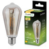 Žárovka LED EDISON E27, ST64 6W = 50W 420lm 2200K Teplá bílá 360° Filament Smokey LUMILED