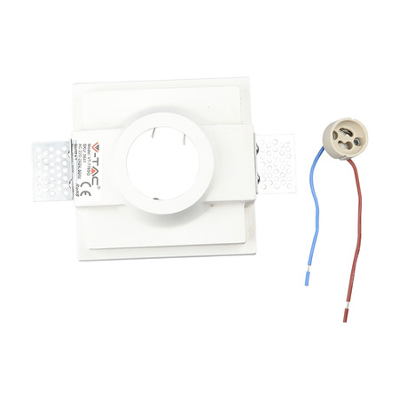 Stropní svítidlo zapuštěné GU10 čtvercové bílé VT-776 V-TAC