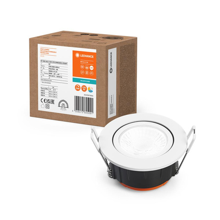 LED panelové bodové svítidlo 6W 600lm CCT stmívatelné Mesh White Downlight Slim Ledvance