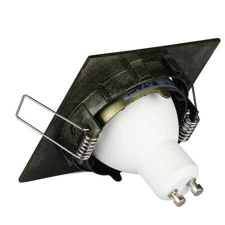 Stropní svítidlo pro zapuštěnou montáž GU10 Square Gold VT-779 V-TAC