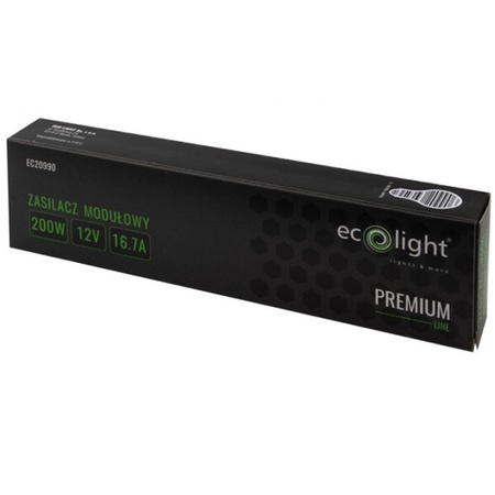 LED Slim Premium 200W 12V modulární napájecí zdroj Ecolight