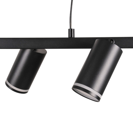 Stropní závěsné svítidlo 4x GU10 černé PARIS Sanico Goldlux