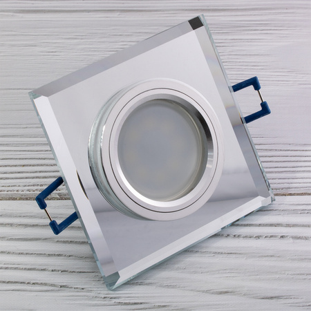 Skleněné Halogenová Podhledové svítidlo GU10, MR16 Stálá Čtvercová ARIEL LUMILED