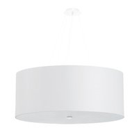 LED závěsné stropní svítidlo OTTO 6xE27 Lustr 70cm bílý SOLLUX
