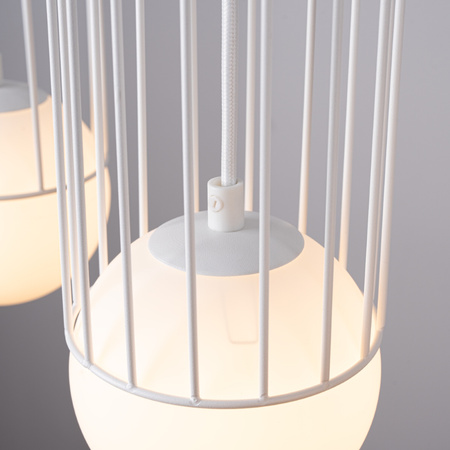 BRINA 3L 3xG9 Bílé moderní stropní závěsné svítidlo SOLLUX