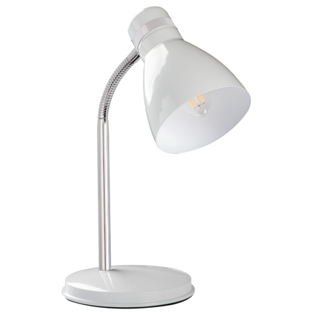 Stolní stolní lampa Školní kancelářská noční lampa Nastavitelná E14 Bílá Zara Kanlux
