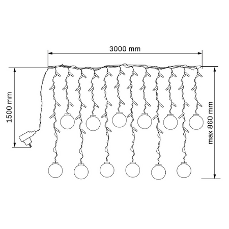 LED světelná clona 3W 2700K Warm 360° Transparent Sanico Goldlux